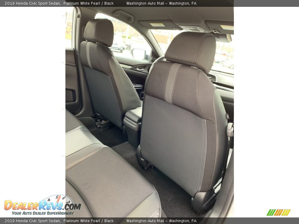 2019 Honda Civic Sport Sedan Platinum White Pearl / Black Photo #26