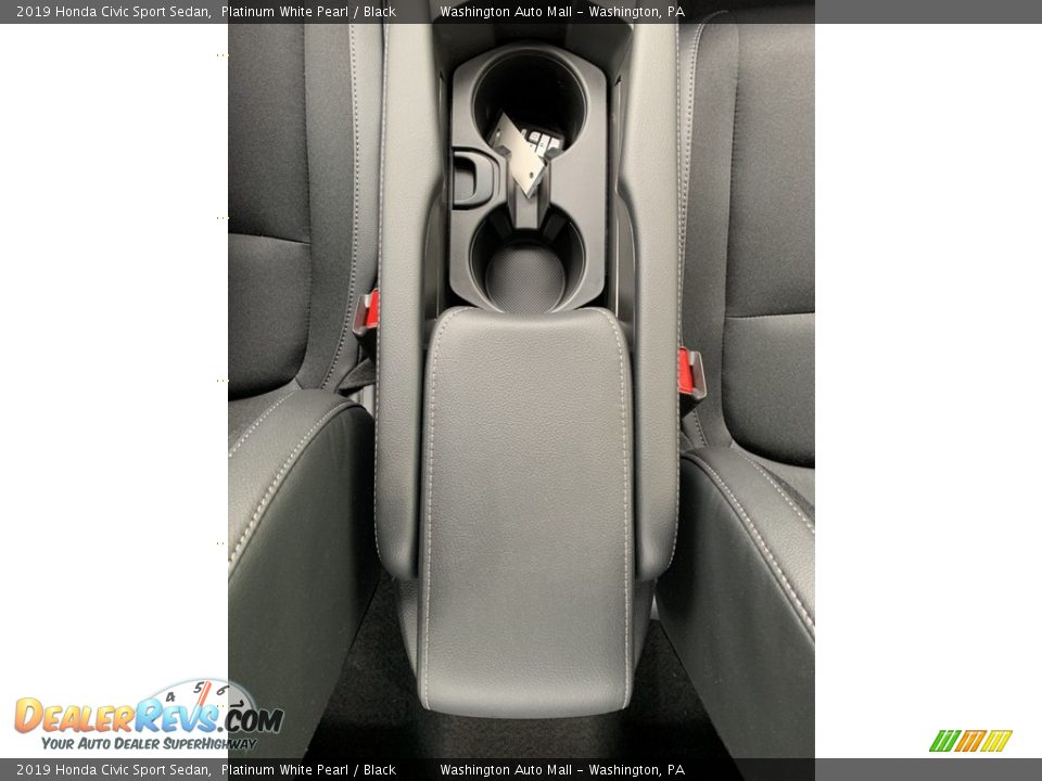 2019 Honda Civic Sport Sedan Platinum White Pearl / Black Photo #36