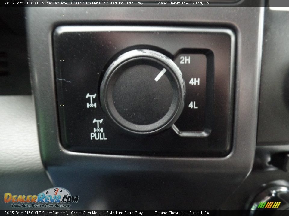 2015 Ford F150 XLT SuperCab 4x4 Green Gem Metallic / Medium Earth Gray Photo #30