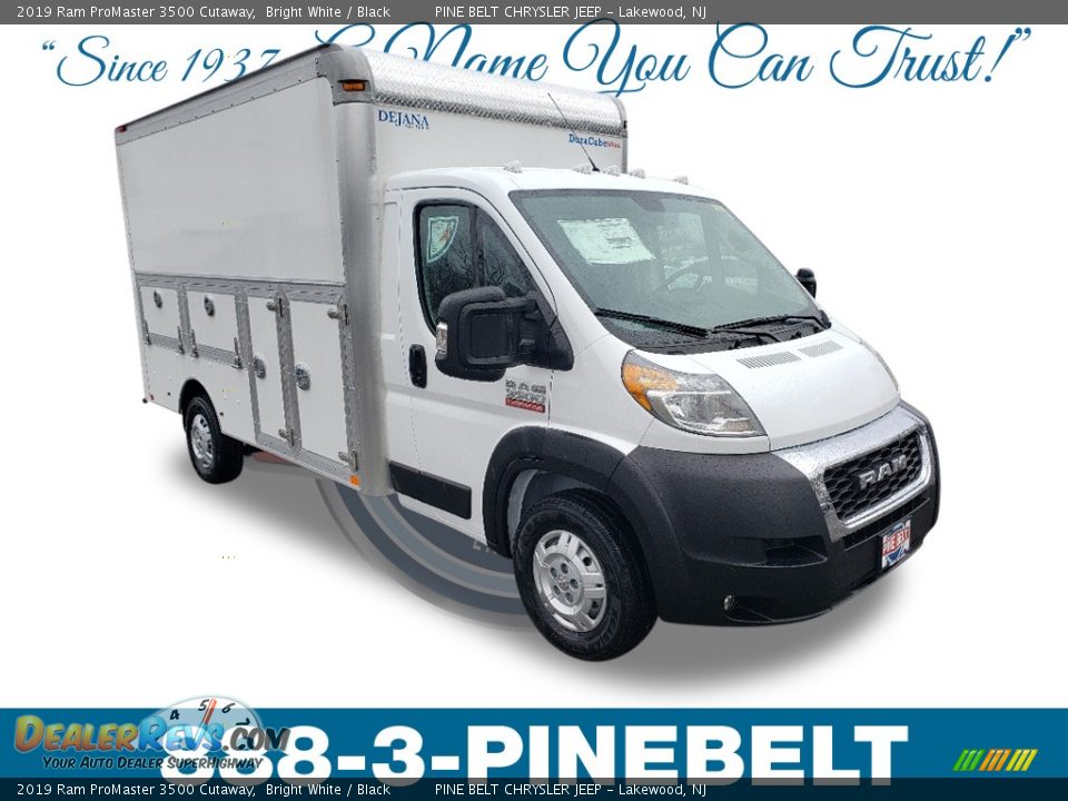 2019 Ram ProMaster 3500 Cutaway Bright White / Black Photo #1