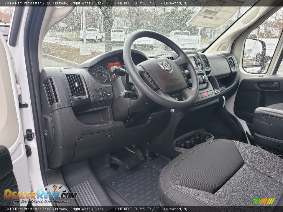 Black Interior - 2019 Ram ProMaster 3500 Cutaway Photo #7