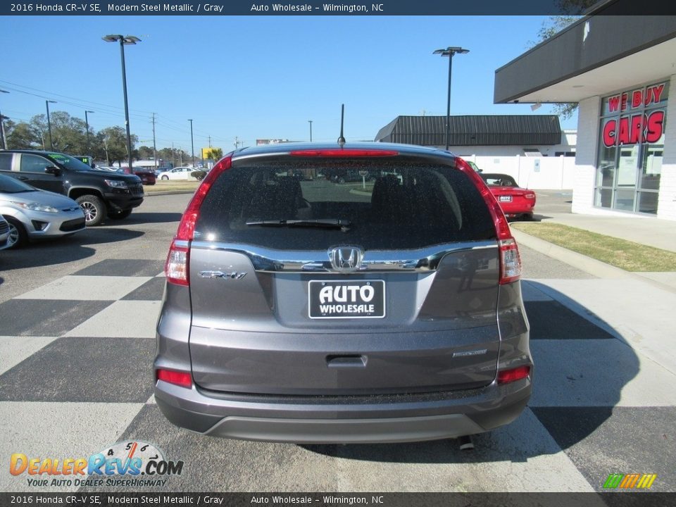2016 Honda CR-V SE Modern Steel Metallic / Gray Photo #4