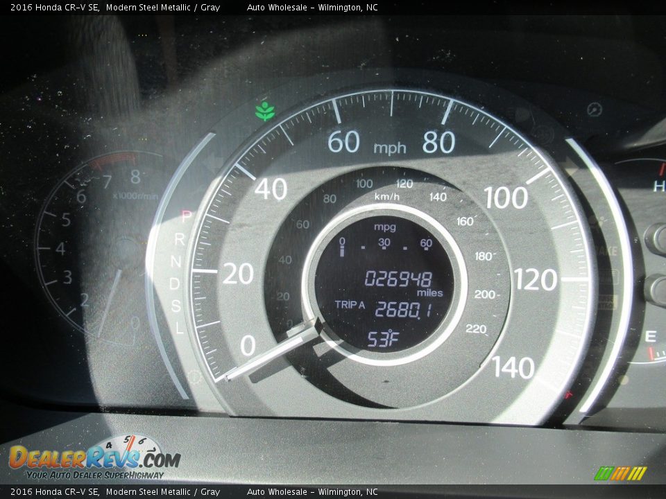 2016 Honda CR-V SE Modern Steel Metallic / Gray Photo #16