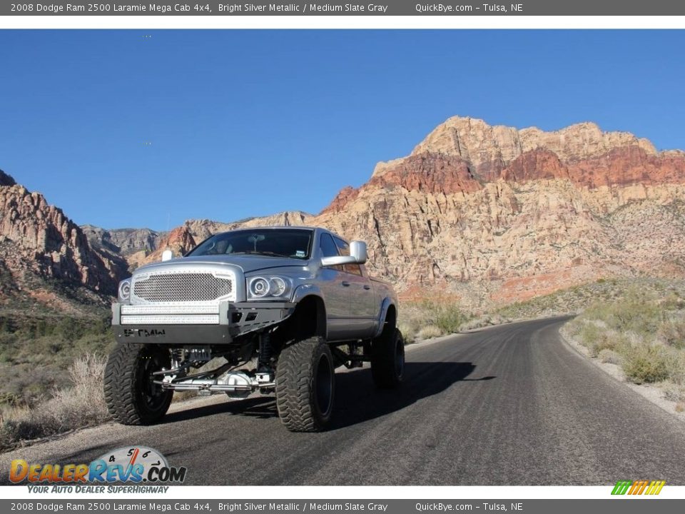 2008 Dodge Ram 2500 Laramie Mega Cab 4x4 Bright Silver Metallic / Medium Slate Gray Photo #6
