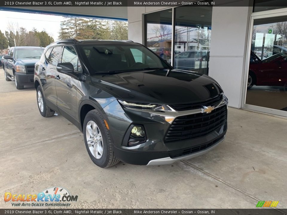 2019 Chevrolet Blazer 3.6L Cloth AWD Nightfall Metallic / Jet Black Photo #1