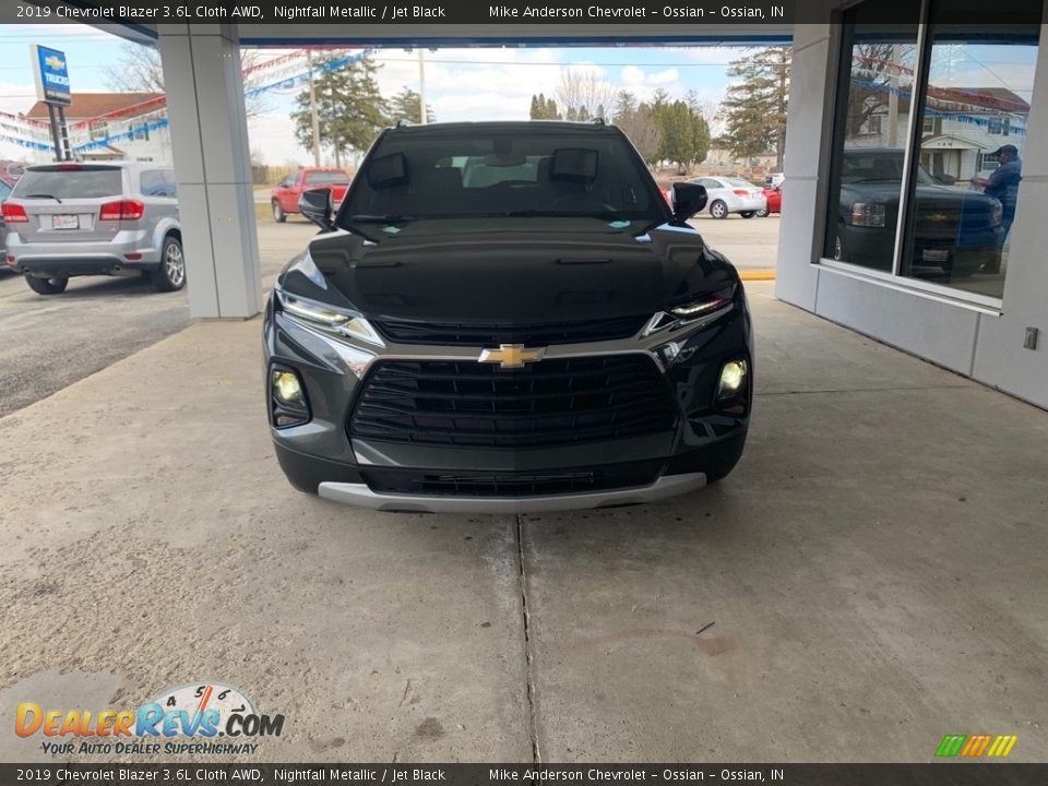 2019 Chevrolet Blazer 3.6L Cloth AWD Nightfall Metallic / Jet Black Photo #2