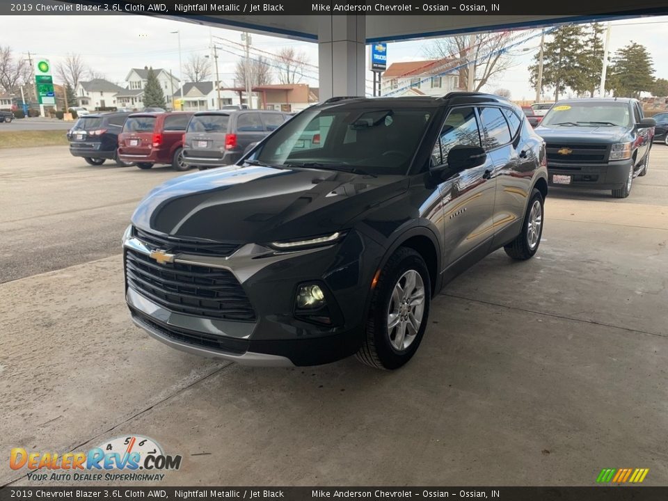 2019 Chevrolet Blazer 3.6L Cloth AWD Nightfall Metallic / Jet Black Photo #3