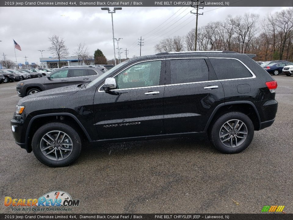 2019 Jeep Grand Cherokee Limited 4x4 Diamond Black Crystal Pearl / Black Photo #3