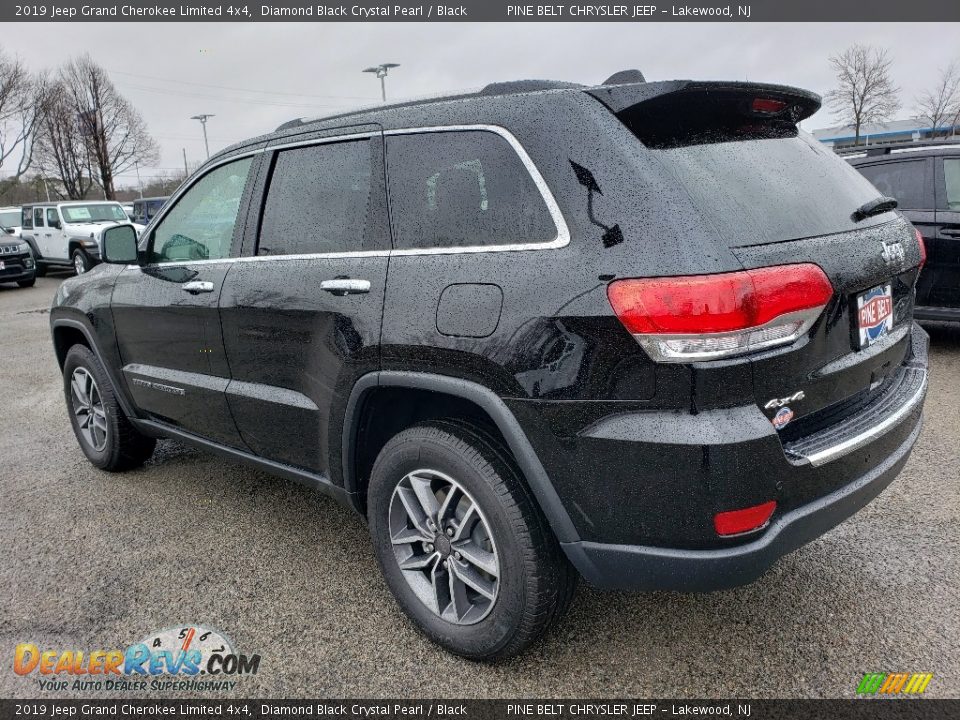 2019 Jeep Grand Cherokee Limited 4x4 Diamond Black Crystal Pearl / Black Photo #4