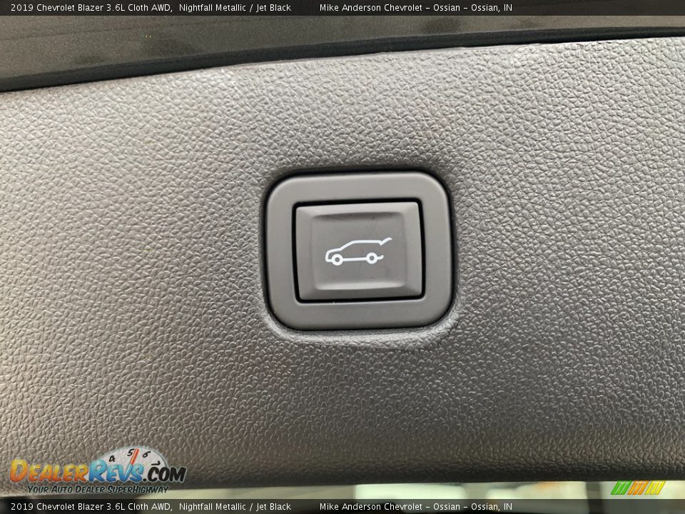 2019 Chevrolet Blazer 3.6L Cloth AWD Nightfall Metallic / Jet Black Photo #10