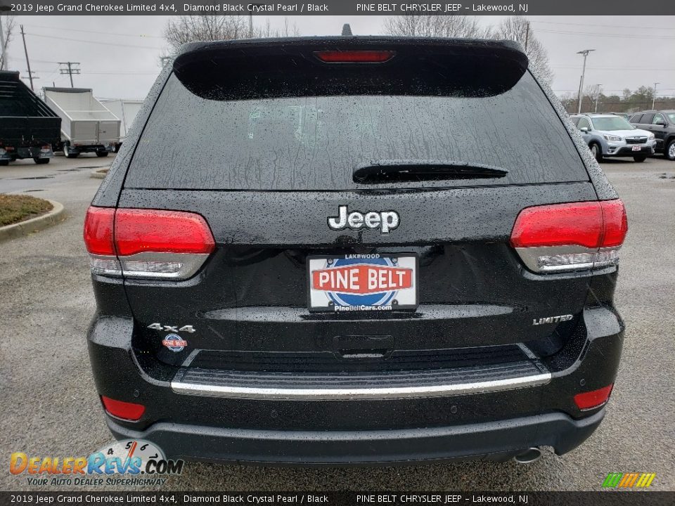 2019 Jeep Grand Cherokee Limited 4x4 Diamond Black Crystal Pearl / Black Photo #5