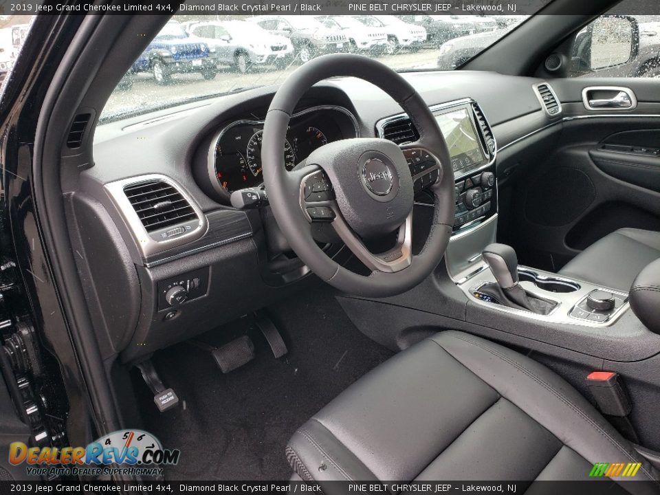 2019 Jeep Grand Cherokee Limited 4x4 Diamond Black Crystal Pearl / Black Photo #7