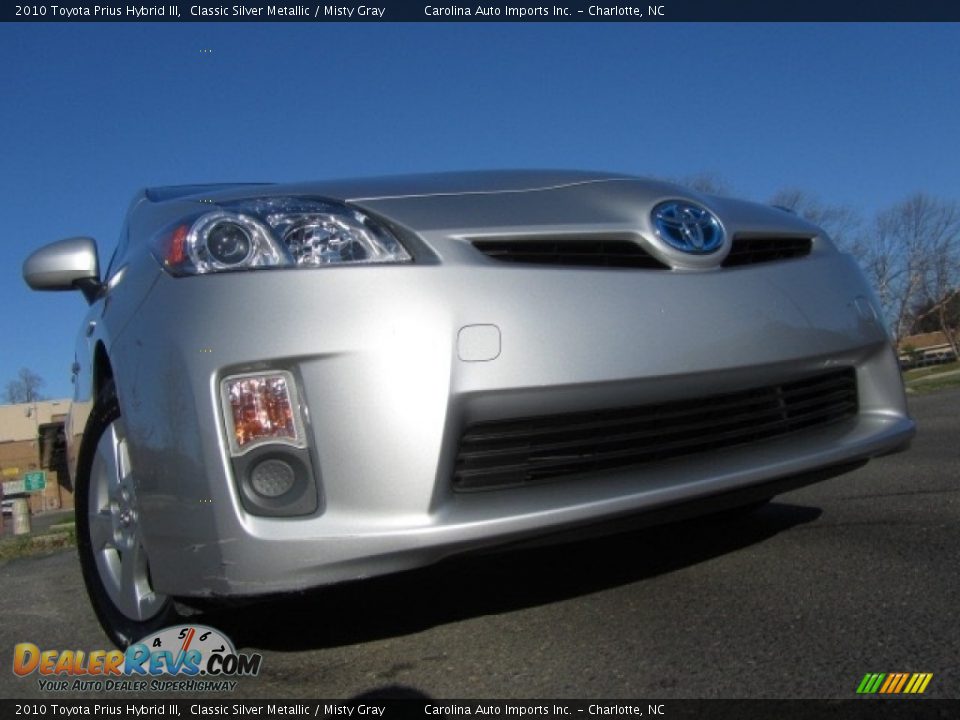 2010 Toyota Prius Hybrid III Classic Silver Metallic / Misty Gray Photo #1