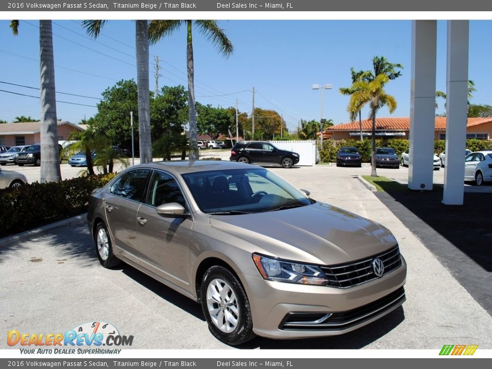 2016 Volkswagen Passat S Sedan Titanium Beige / Titan Black Photo #1