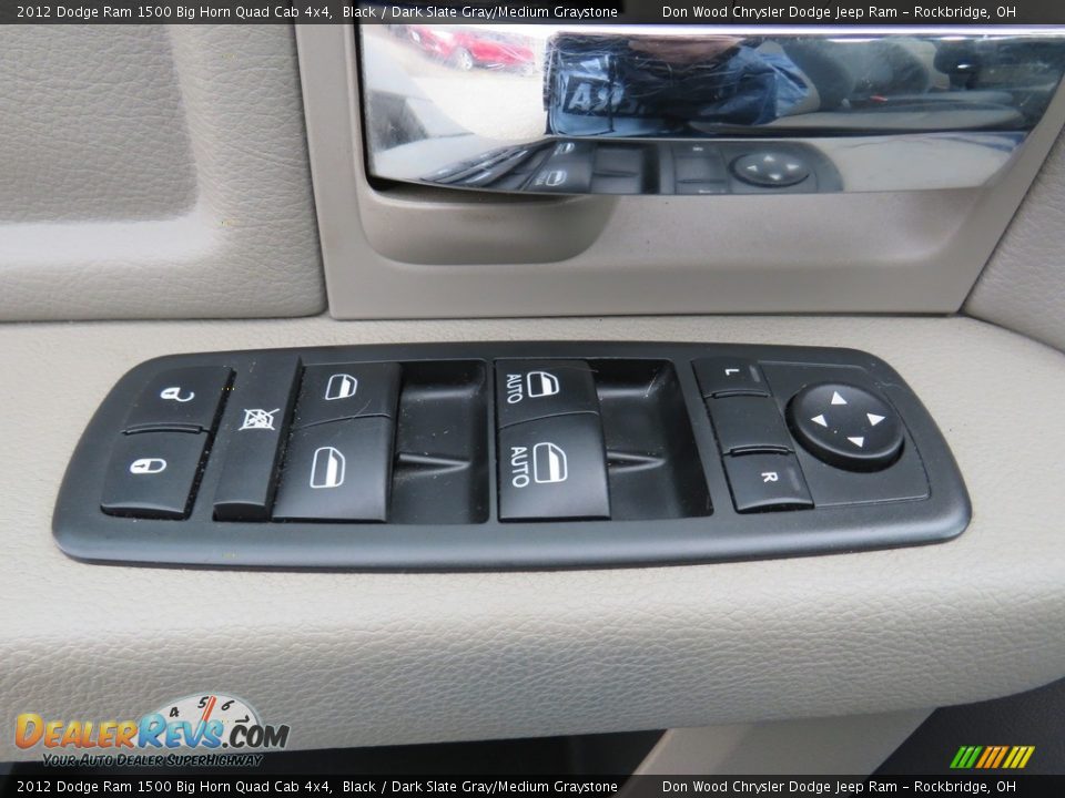 2012 Dodge Ram 1500 Big Horn Quad Cab 4x4 Black / Dark Slate Gray/Medium Graystone Photo #15