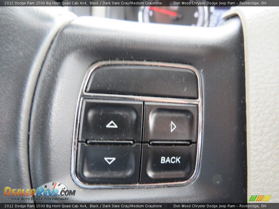 2012 Dodge Ram 1500 Big Horn Quad Cab 4x4 Black / Dark Slate Gray/Medium Graystone Photo #20