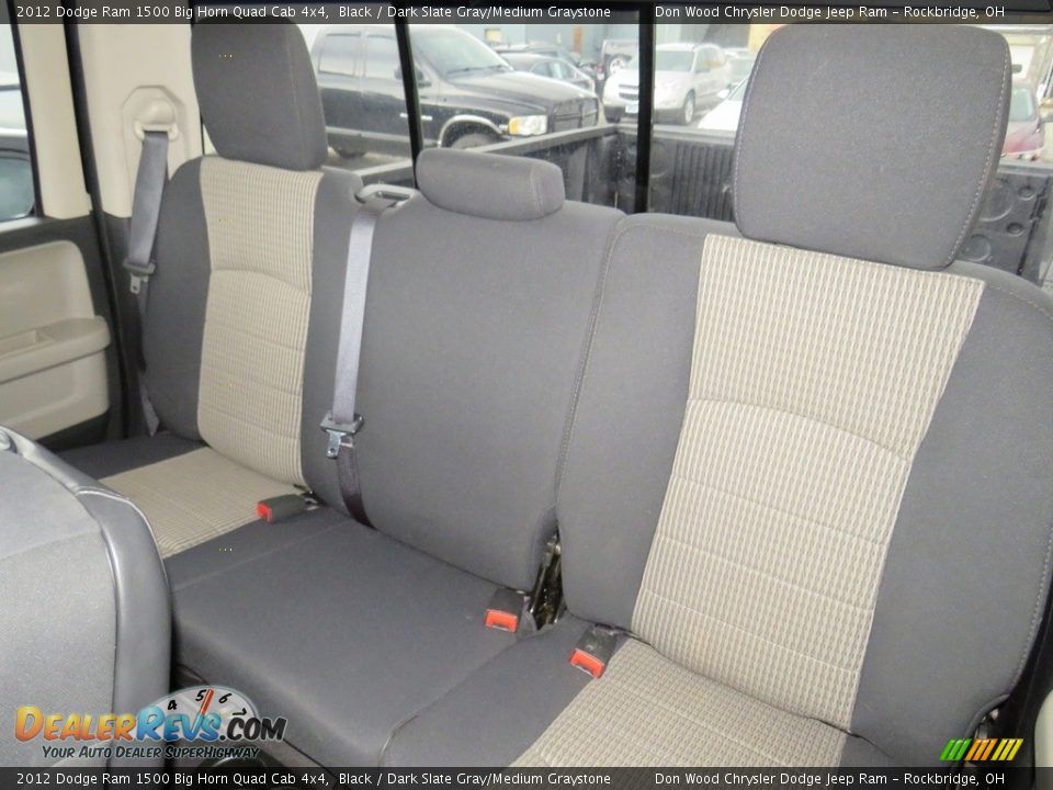 2012 Dodge Ram 1500 Big Horn Quad Cab 4x4 Black / Dark Slate Gray/Medium Graystone Photo #27