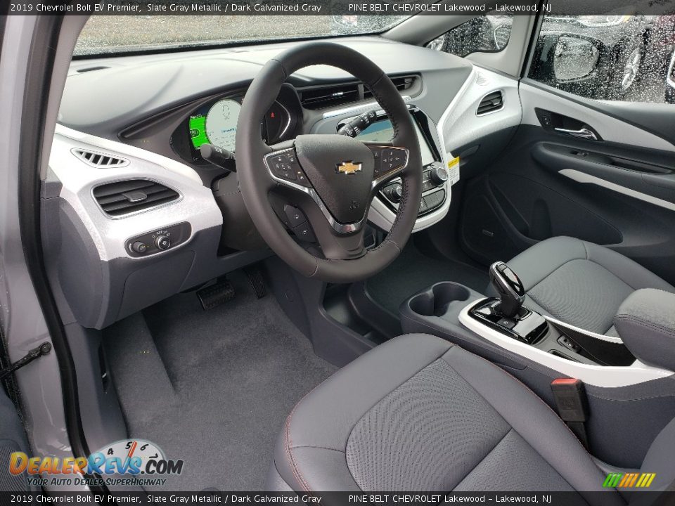 Dark Galvanized Gray Interior - 2019 Chevrolet Bolt EV Premier Photo #7