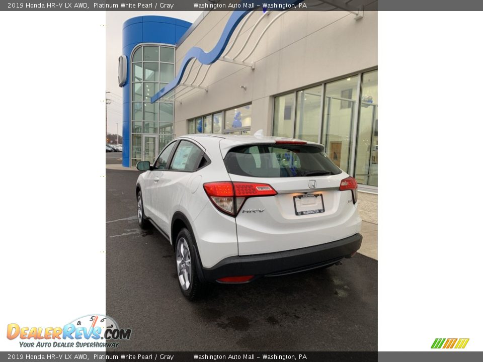 2019 Honda HR-V LX AWD Platinum White Pearl / Gray Photo #7