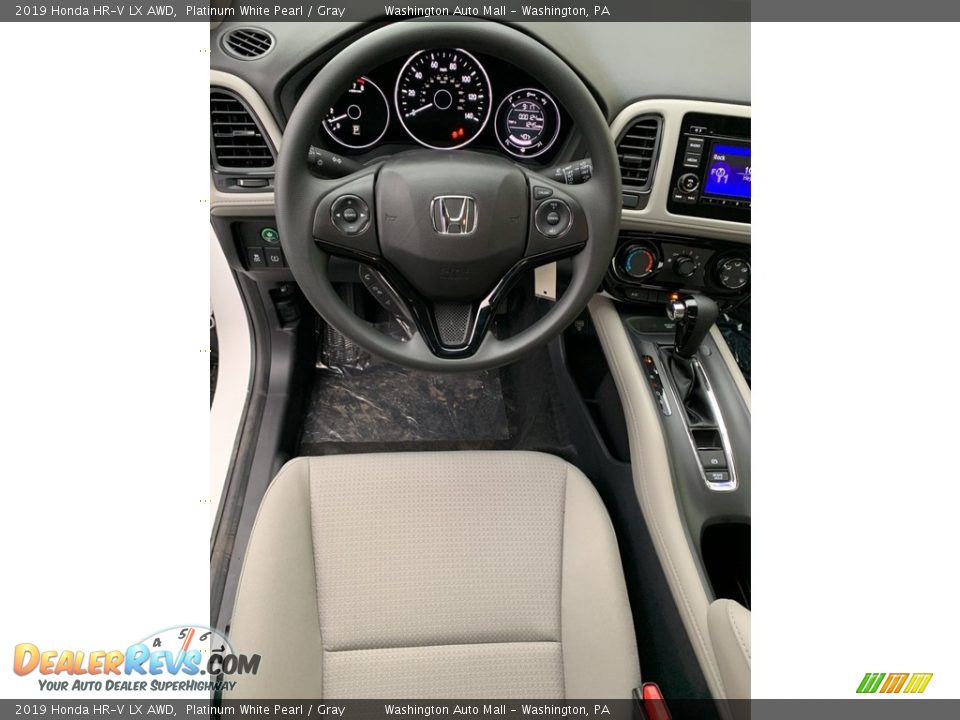 2019 Honda HR-V LX AWD Platinum White Pearl / Gray Photo #11