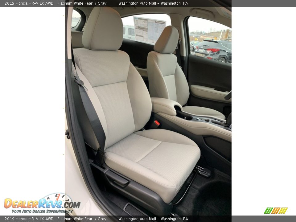 2019 Honda HR-V LX AWD Platinum White Pearl / Gray Photo #27