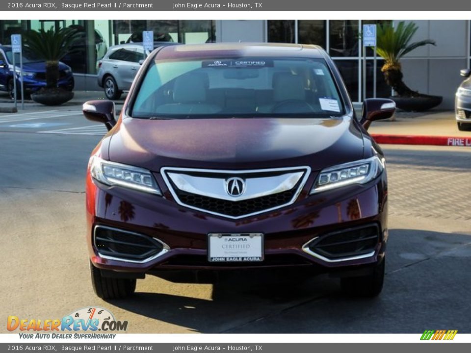 2016 Acura RDX Basque Red Pearl II / Parchment Photo #2