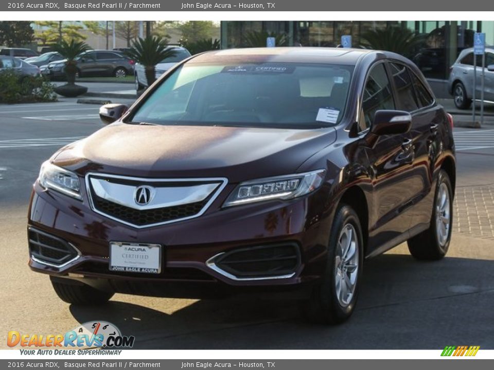 2016 Acura RDX Basque Red Pearl II / Parchment Photo #3