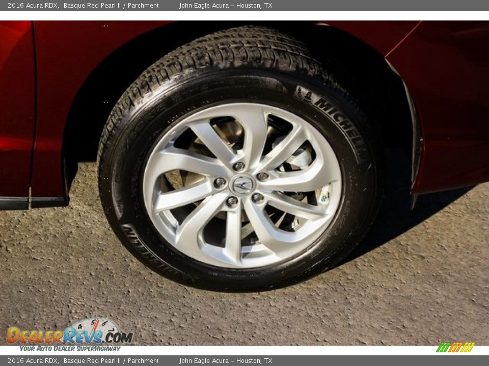 2016 Acura RDX Basque Red Pearl II / Parchment Photo #10
