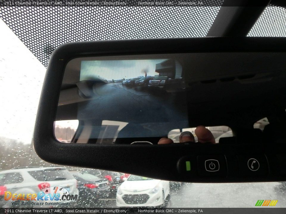 2011 Chevrolet Traverse LT AWD Steel Green Metallic / Ebony/Ebony Photo #26