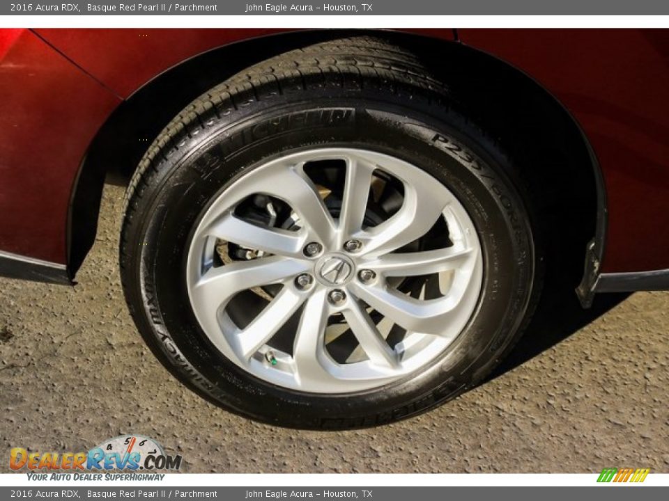2016 Acura RDX Basque Red Pearl II / Parchment Photo #11
