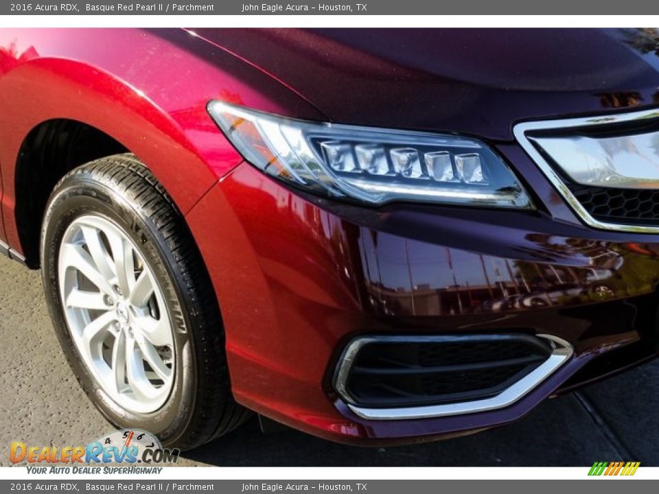 2016 Acura RDX Basque Red Pearl II / Parchment Photo #12