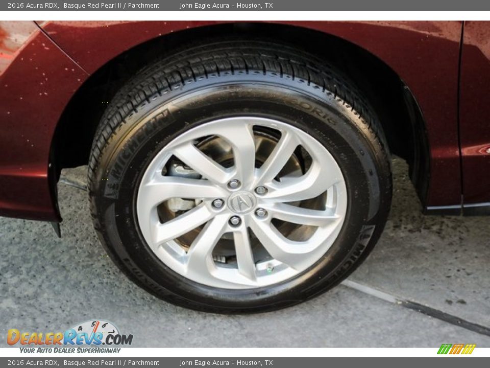 2016 Acura RDX Basque Red Pearl II / Parchment Photo #13