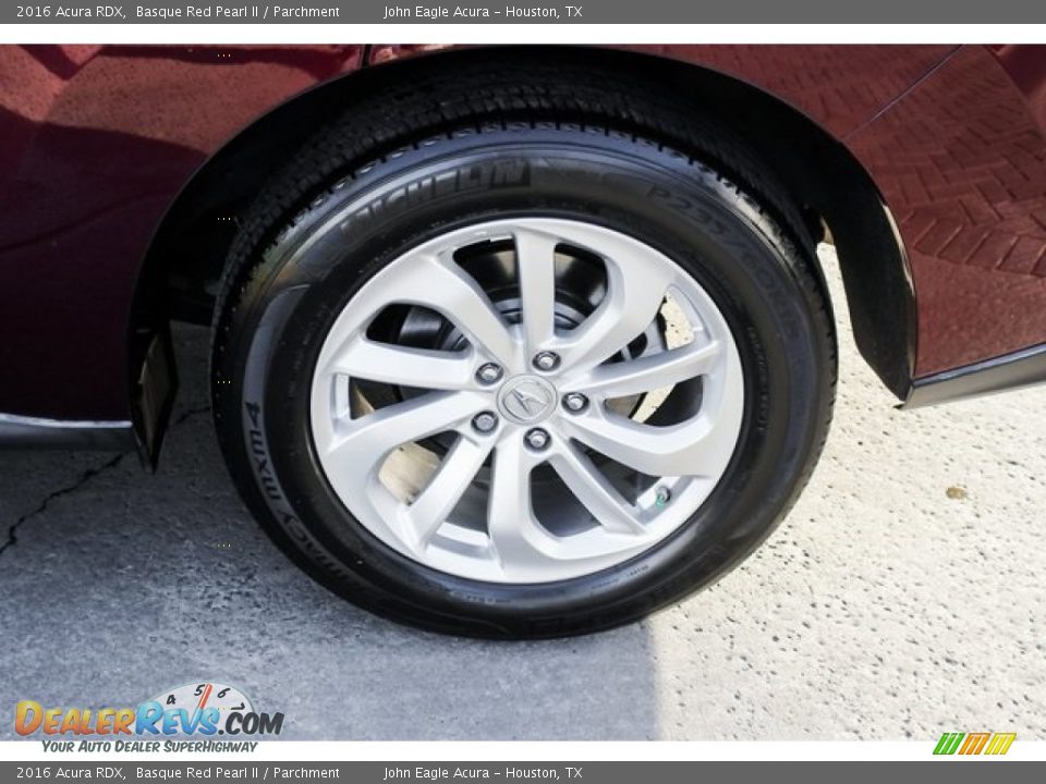 2016 Acura RDX Basque Red Pearl II / Parchment Photo #14