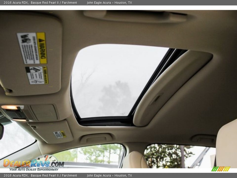 2016 Acura RDX Basque Red Pearl II / Parchment Photo #18
