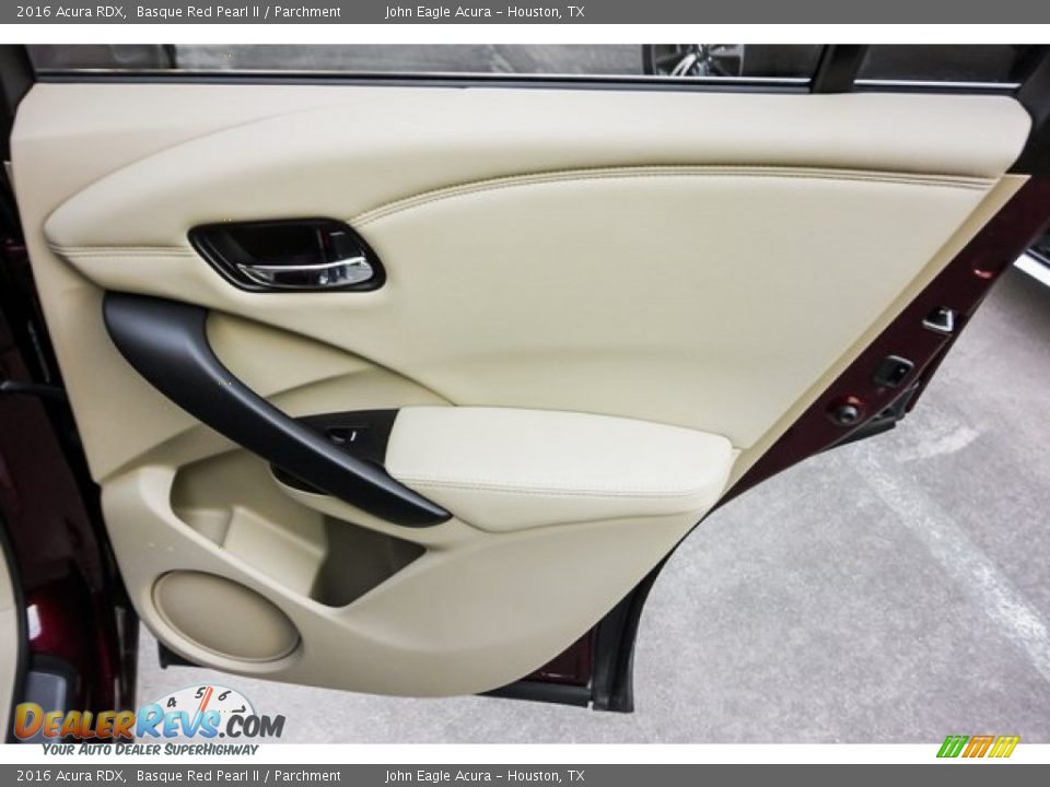 2016 Acura RDX Basque Red Pearl II / Parchment Photo #25