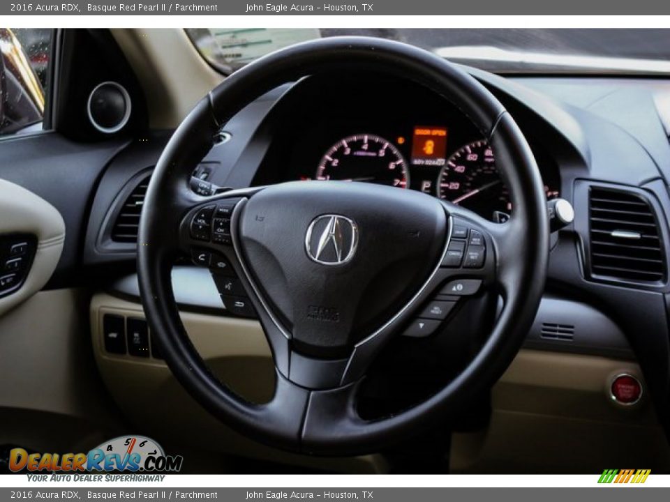 2016 Acura RDX Basque Red Pearl II / Parchment Photo #31