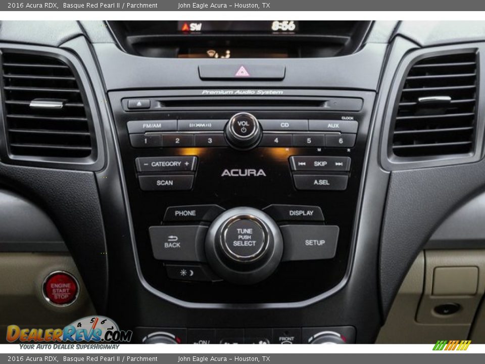 2016 Acura RDX Basque Red Pearl II / Parchment Photo #33