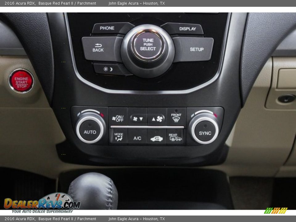 2016 Acura RDX Basque Red Pearl II / Parchment Photo #34