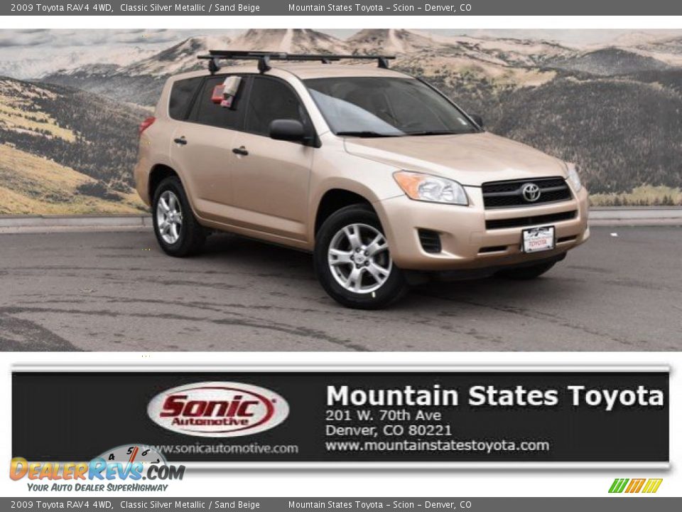 2009 Toyota RAV4 4WD Classic Silver Metallic / Sand Beige Photo #1