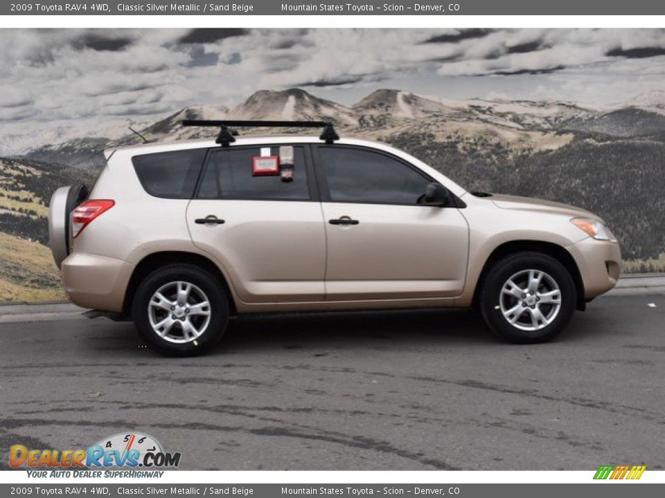 2009 Toyota RAV4 4WD Classic Silver Metallic / Sand Beige Photo #2