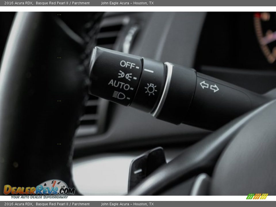 2016 Acura RDX Basque Red Pearl II / Parchment Photo #36