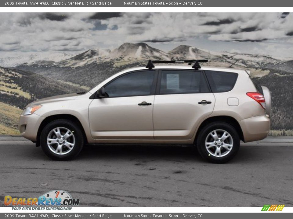 2009 Toyota RAV4 4WD Classic Silver Metallic / Sand Beige Photo #6