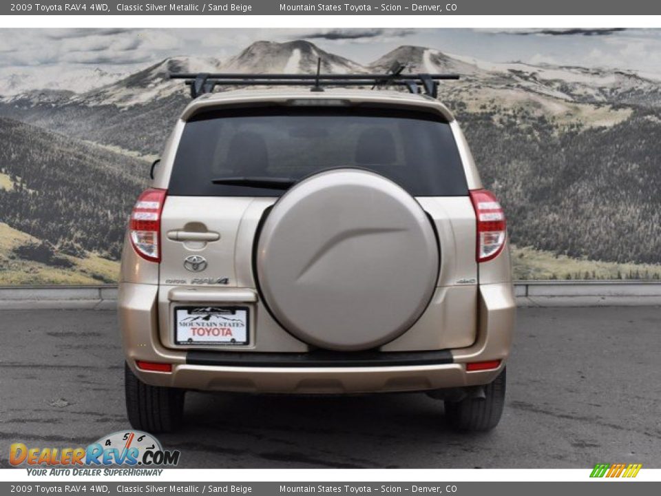 2009 Toyota RAV4 4WD Classic Silver Metallic / Sand Beige Photo #8