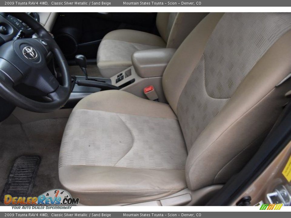 2009 Toyota RAV4 4WD Classic Silver Metallic / Sand Beige Photo #11