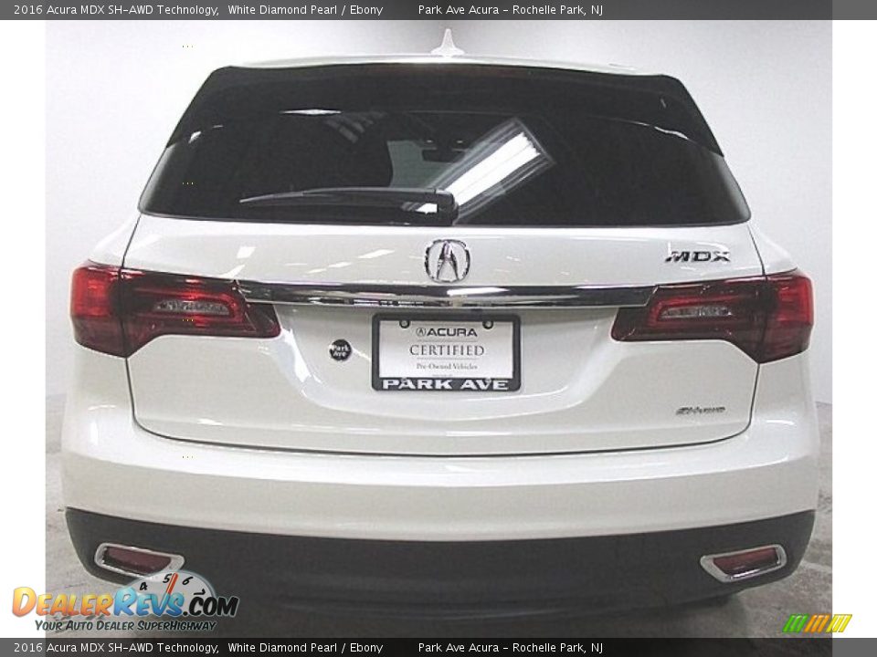 2016 Acura MDX SH-AWD Technology White Diamond Pearl / Ebony Photo #2