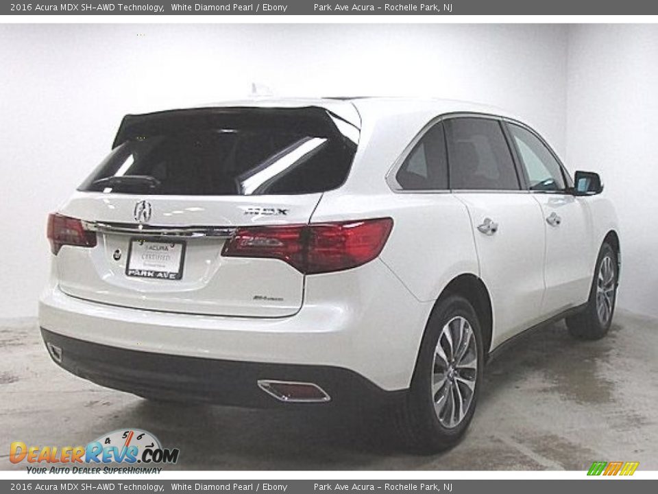 2016 Acura MDX SH-AWD Technology White Diamond Pearl / Ebony Photo #3