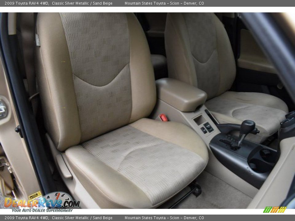 2009 Toyota RAV4 4WD Classic Silver Metallic / Sand Beige Photo #18