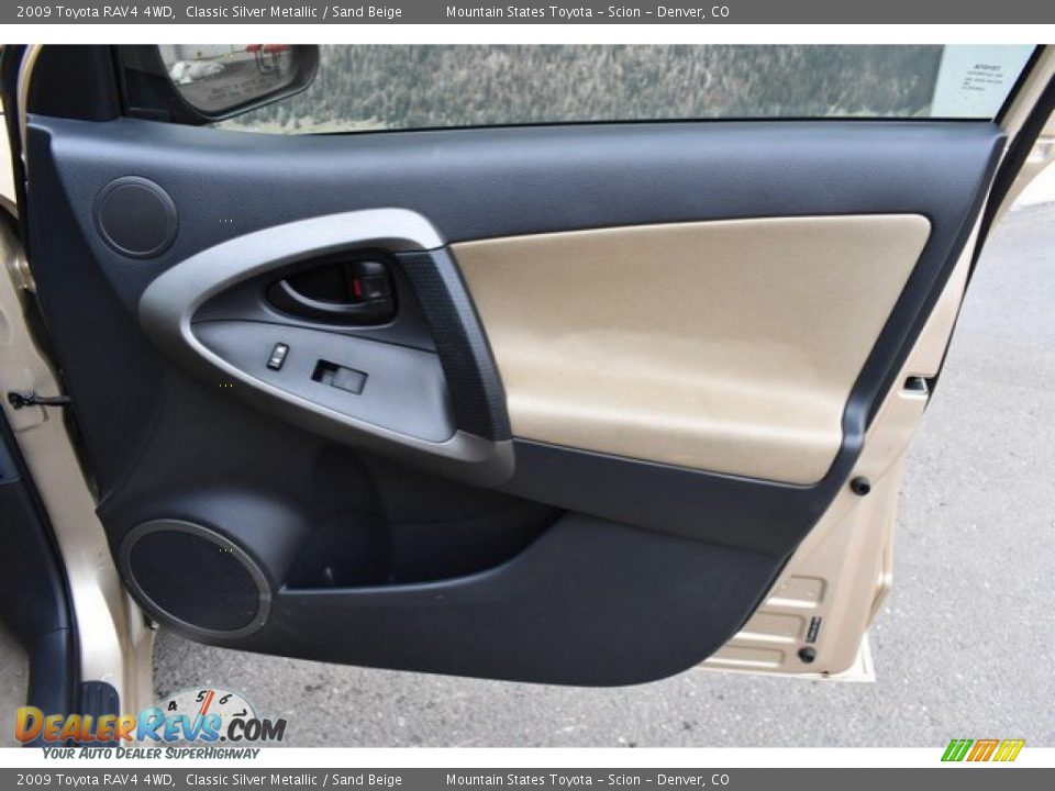 2009 Toyota RAV4 4WD Classic Silver Metallic / Sand Beige Photo #25
