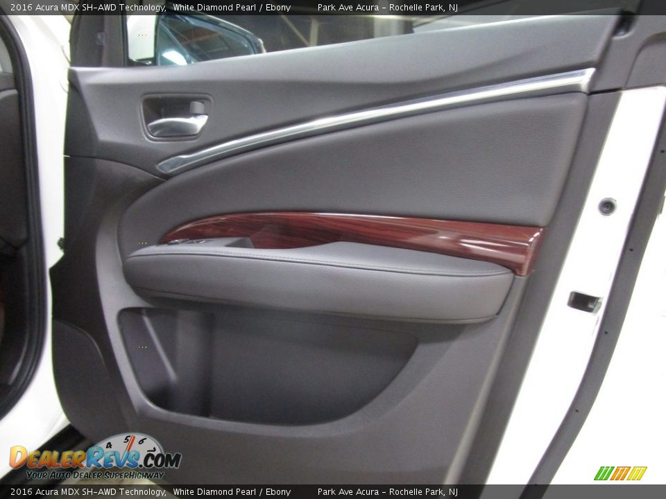 2016 Acura MDX SH-AWD Technology White Diamond Pearl / Ebony Photo #14