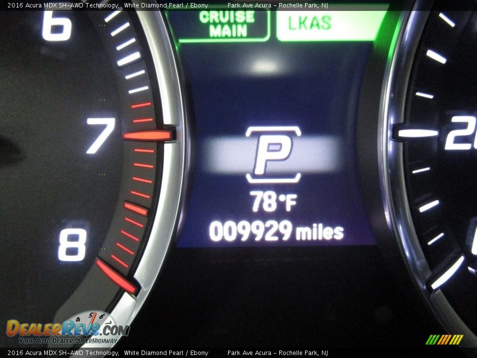2016 Acura MDX SH-AWD Technology White Diamond Pearl / Ebony Photo #27